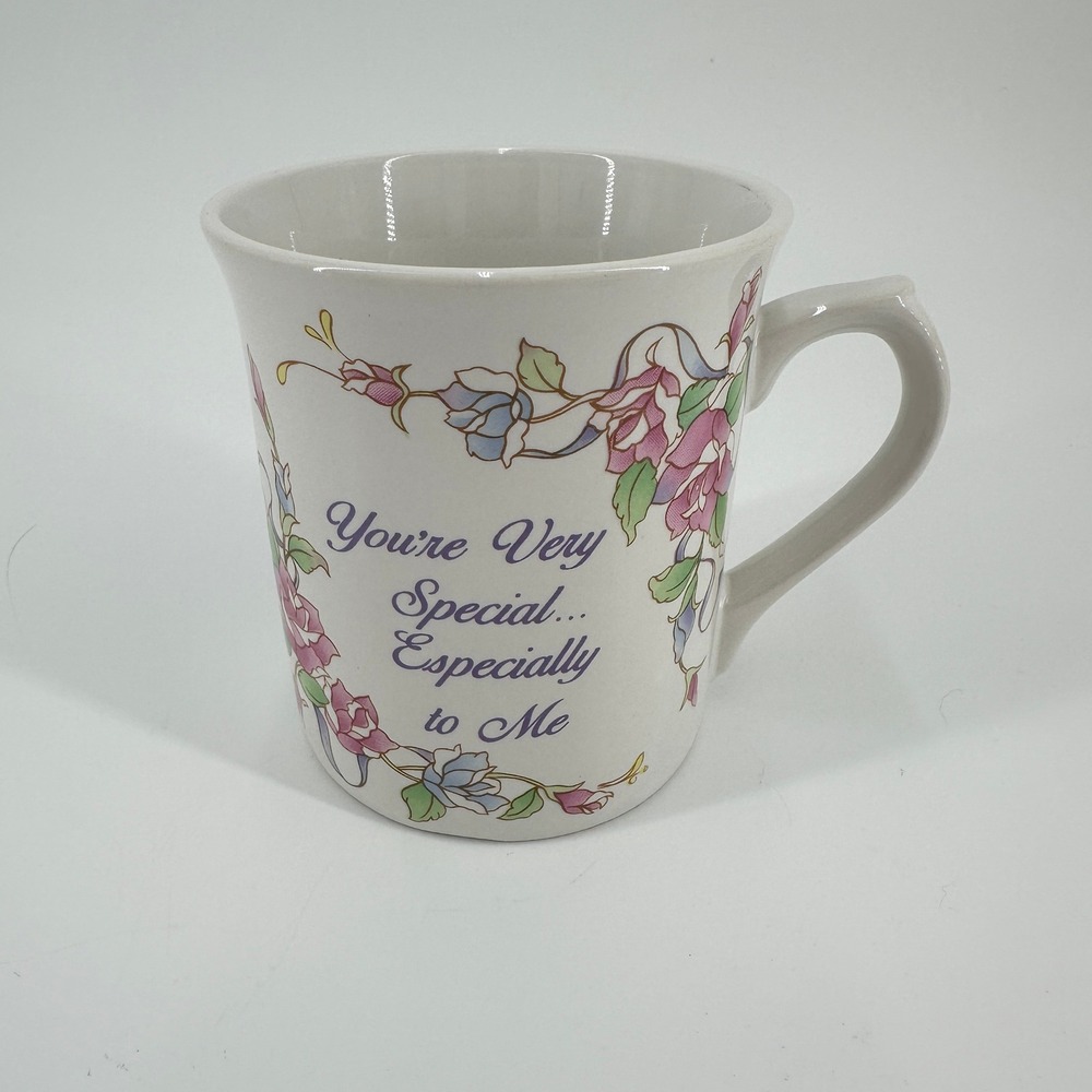 Russ Berrie You're Very Special Especially to Me Floral Ceramic Mug 8385 Korea